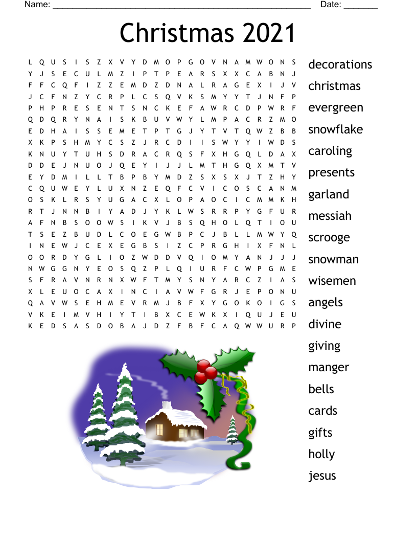 Christmas Carol Word Search WordMint Christmas Carol Word Search WordMint