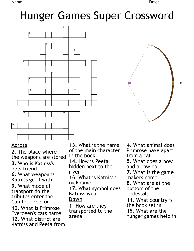 Warriors: Into the Wild Crossword - WordMint