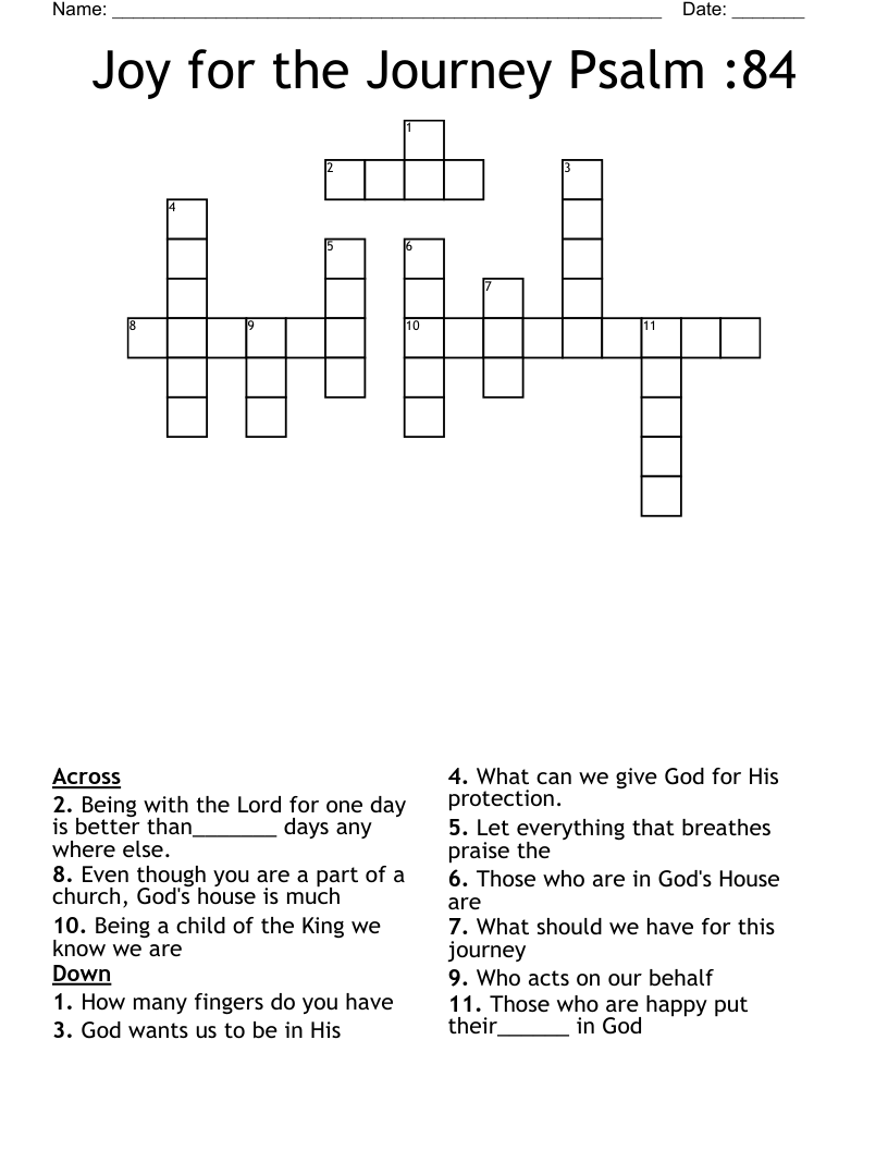 Joy for the Journey Psalm :84