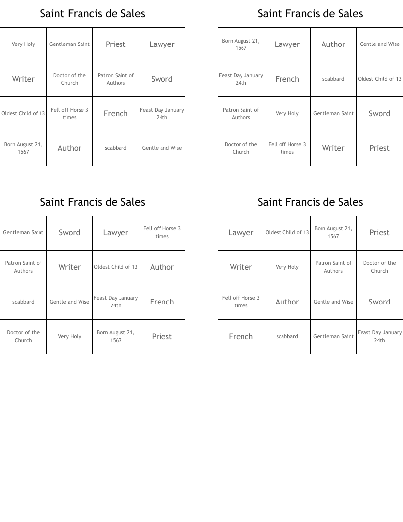 Saint Francis de Sales