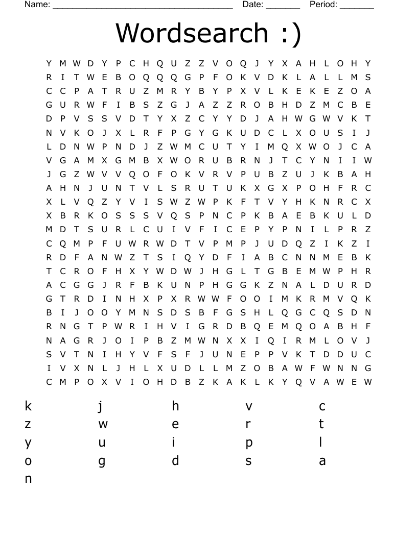Wordsearch :)