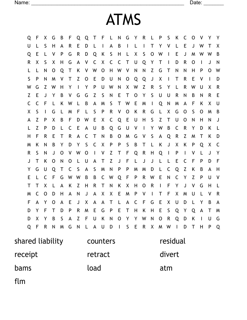 ATMS Word Search