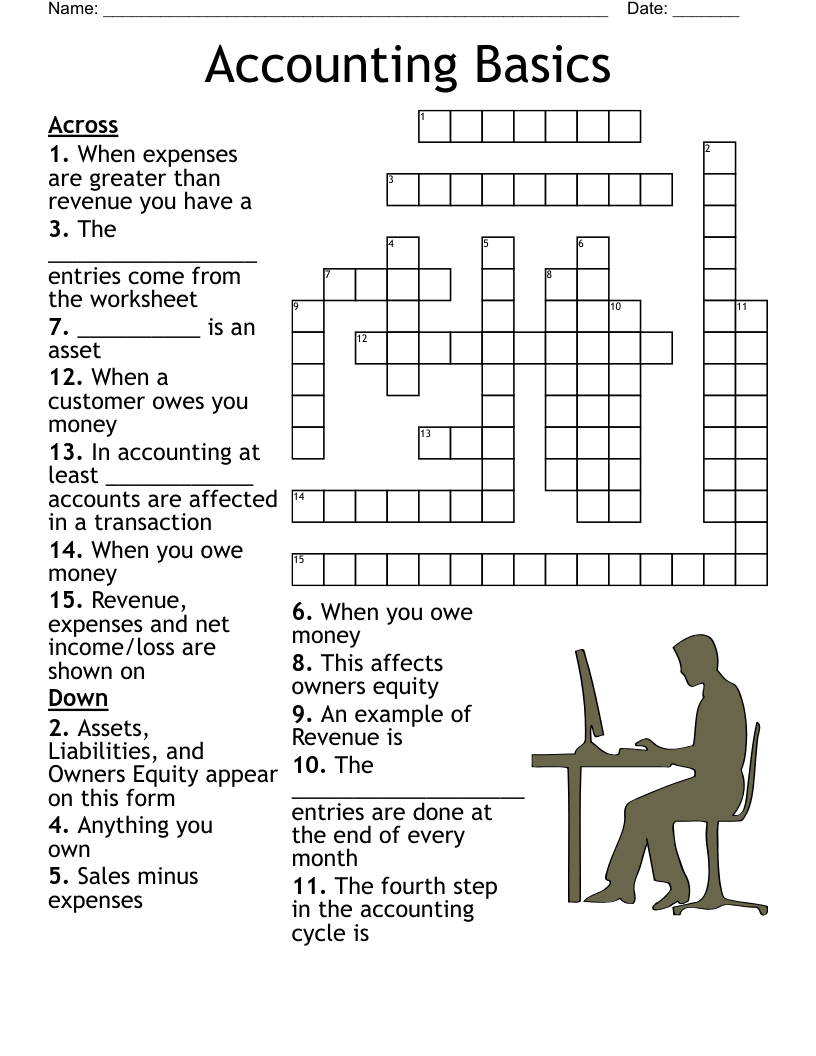 Free Printable Accounting Crossword Puzzles