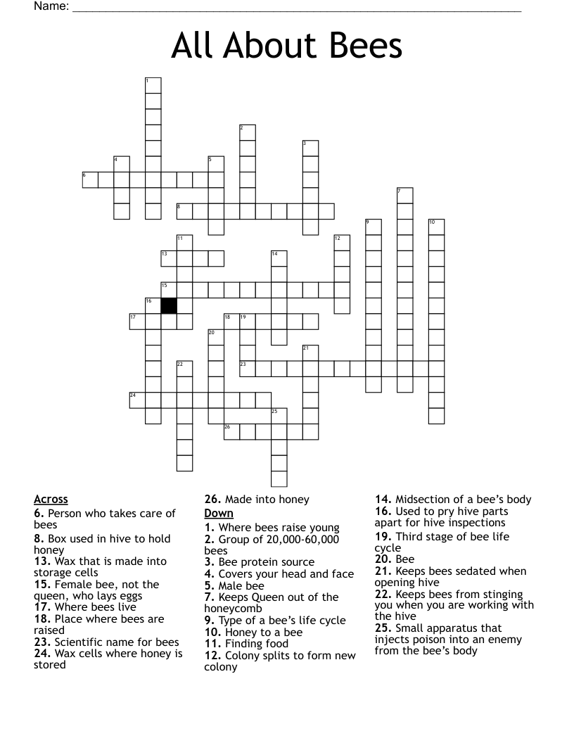 Collection Of Hives Crossword 64 Best Cross Stitch