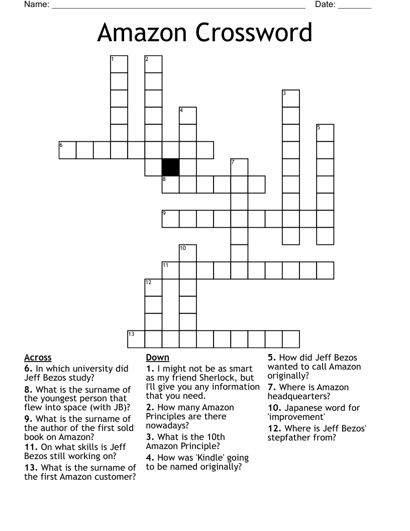 Amazon Crossword WordMint