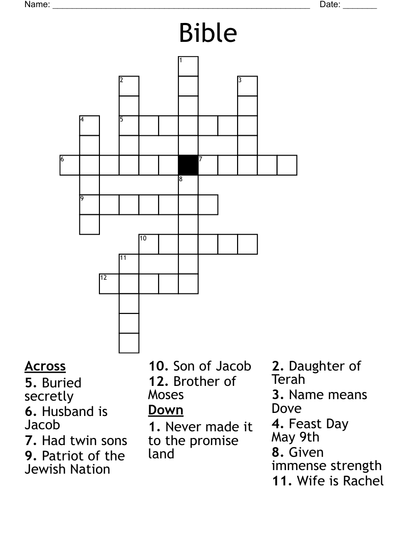 Bible Crossword
