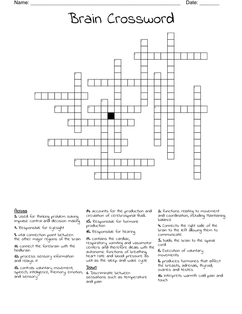 Brain Crossword WordMint