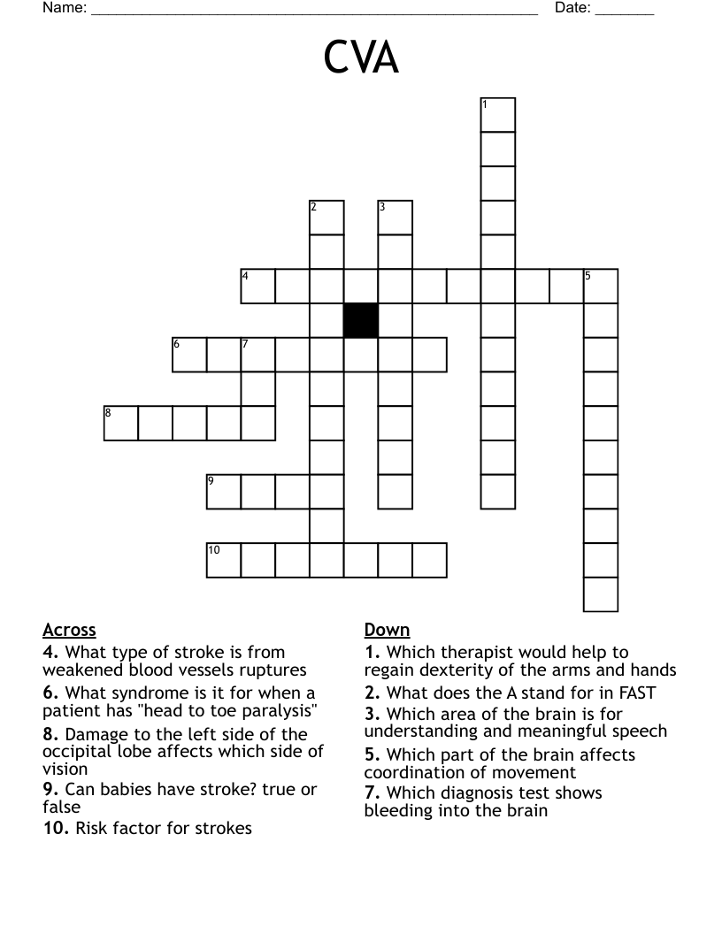 CVA Crossword