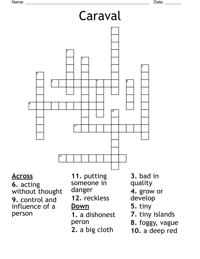 Caraval Crossword