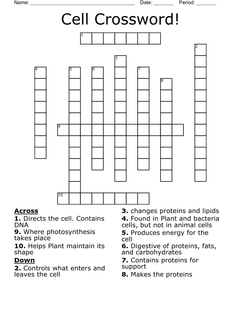 Cell Crossword!