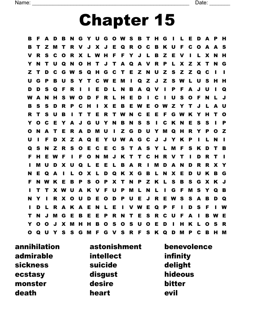 Chapter 15 Word Search