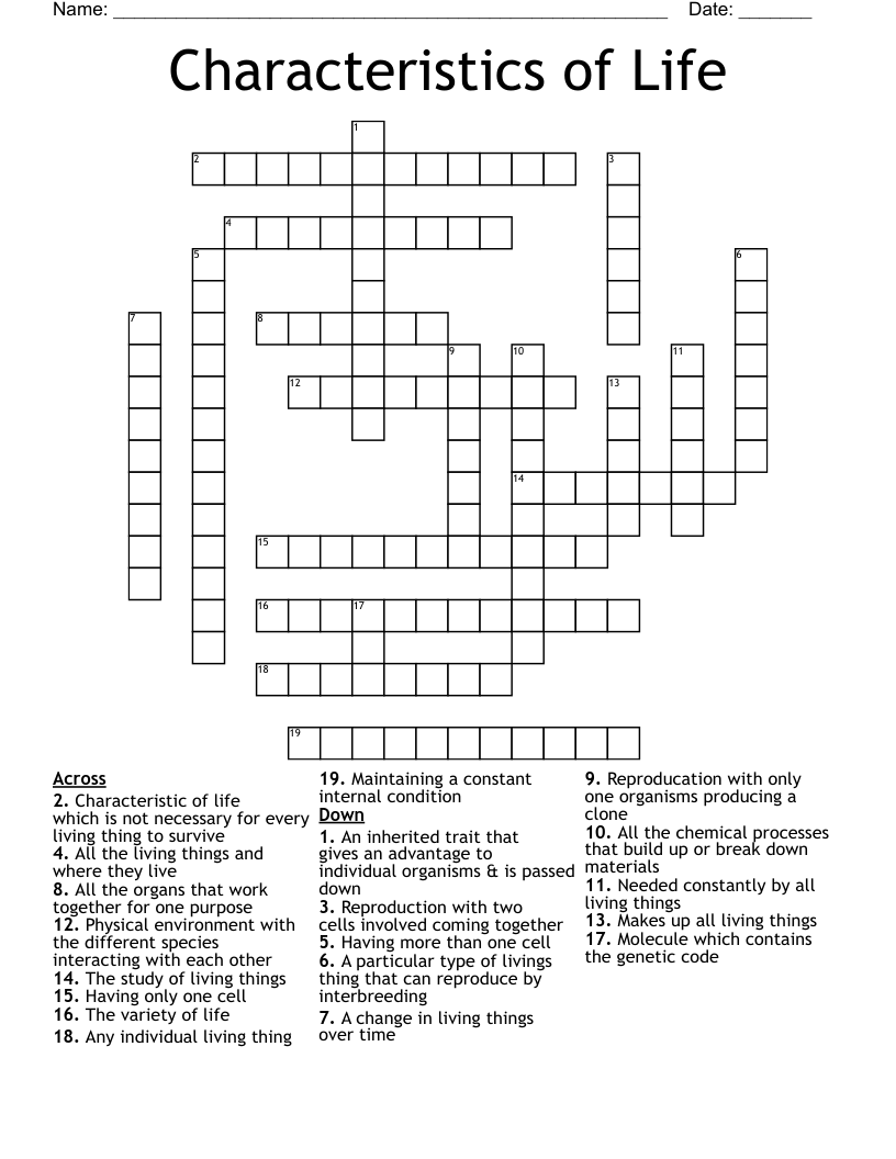 Living Things Word Search WordMint