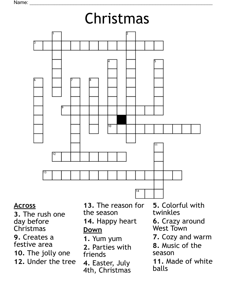 Christmas Crossword