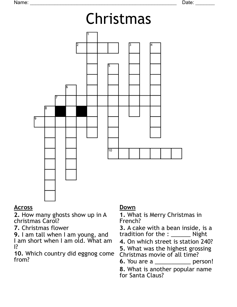 Christmas Crossword