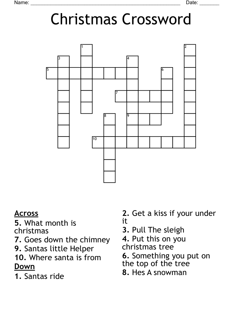 Christmas Crossword