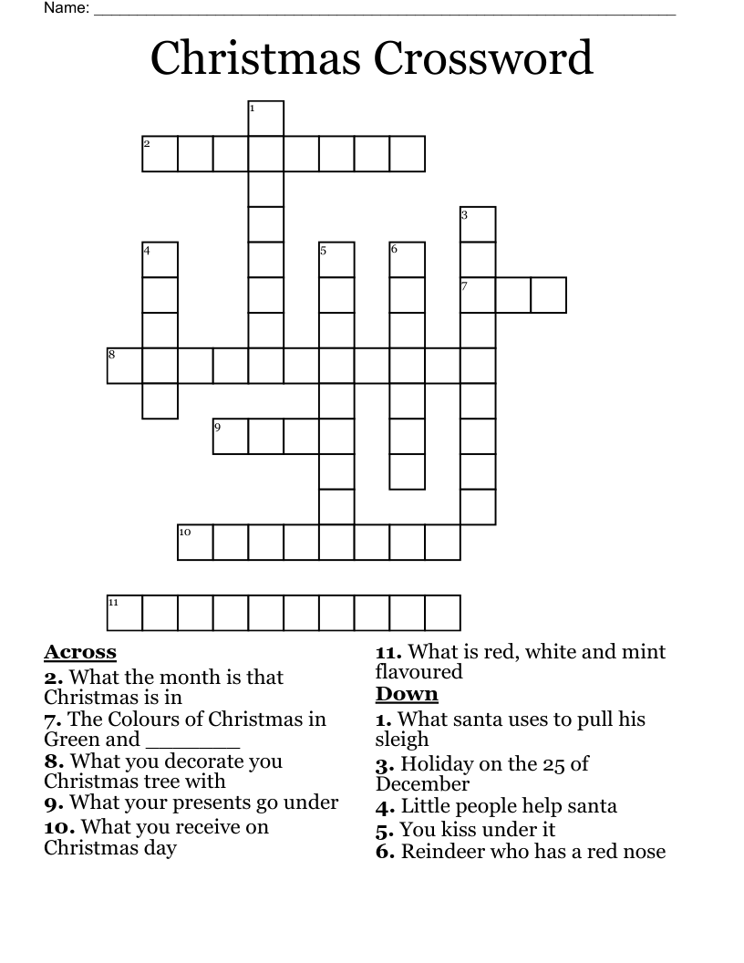 Christmas Crossword
