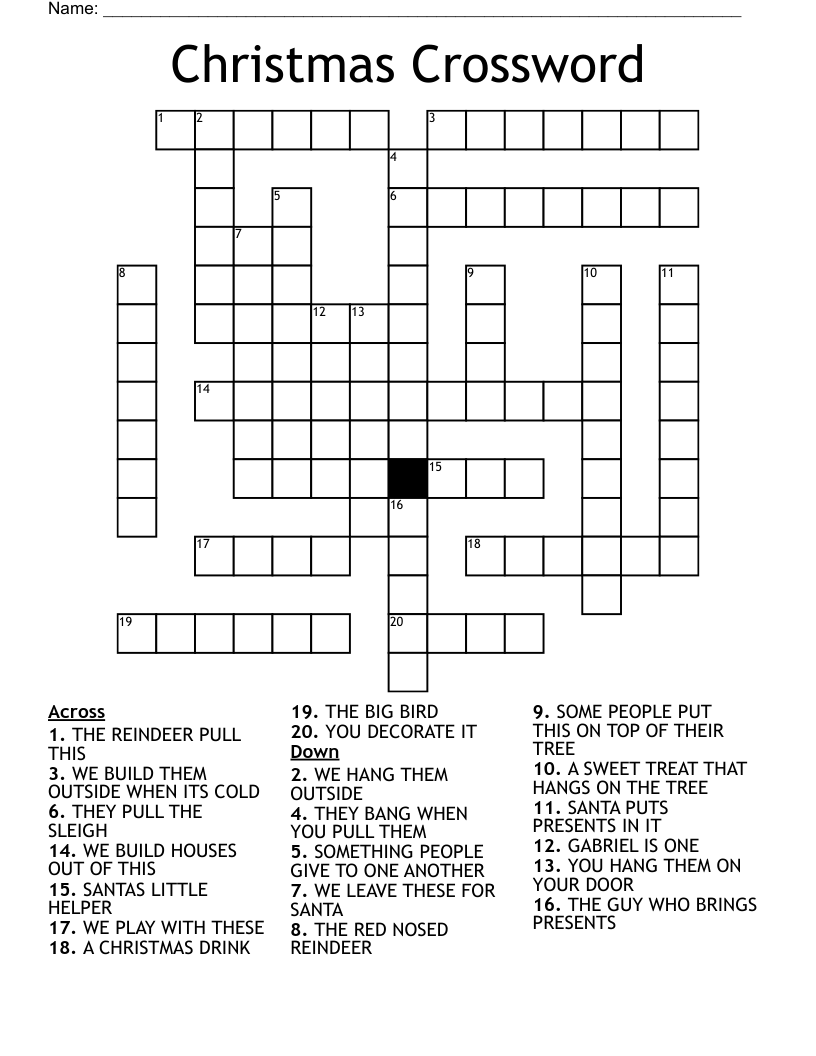 Christmas Crossword
