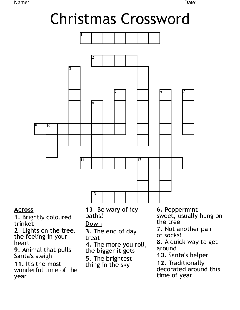 Christmas Crossword