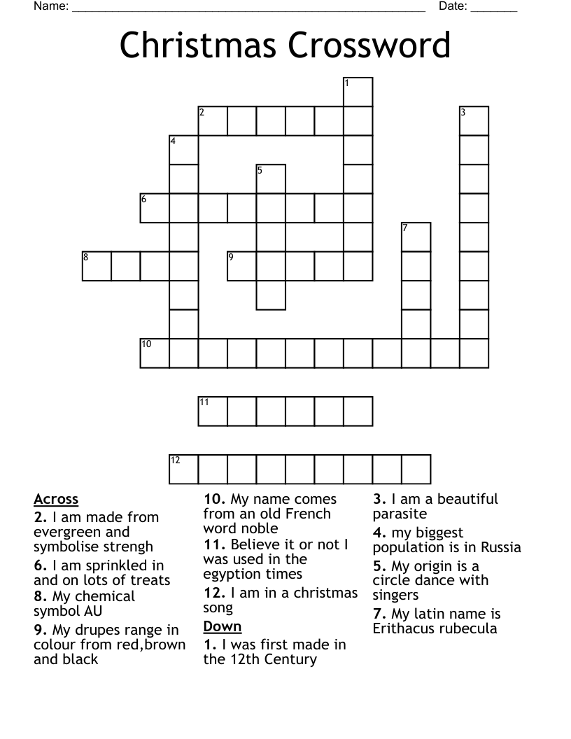Christmas Crossword