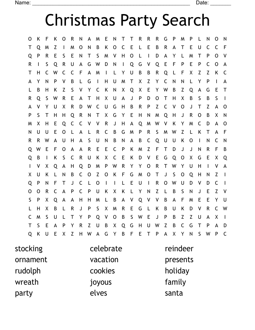 Christmas Party Search