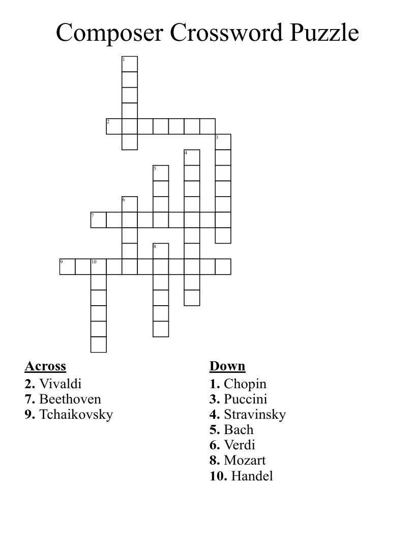 Composer Scramble WordMint