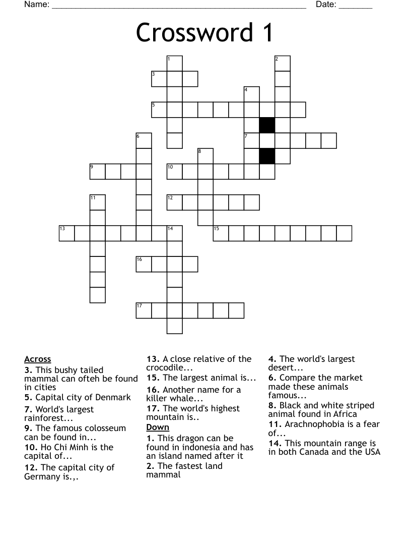 Crossword 1