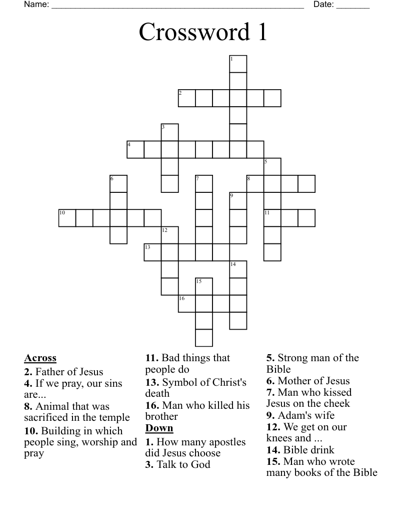 Crossword 1