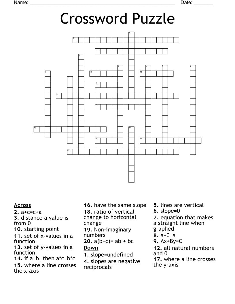 Parallel And Perpendicular Lines Bingo Cards WordMint