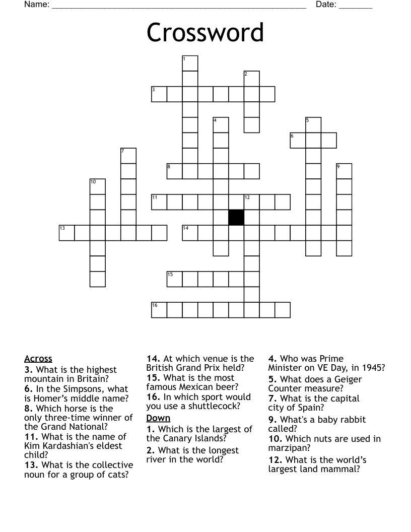 Crossword