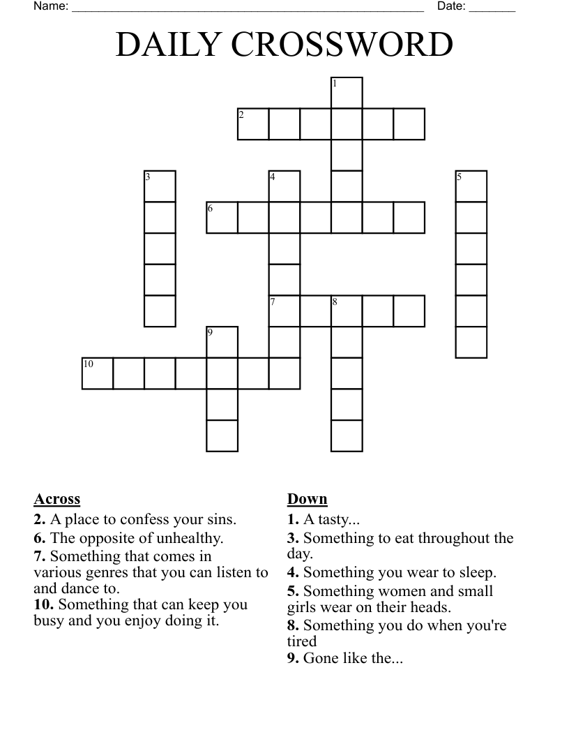 DAILY CROSSWORD
