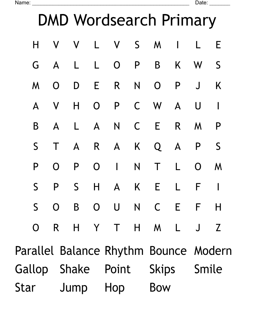 DMD Wordsearch Primary