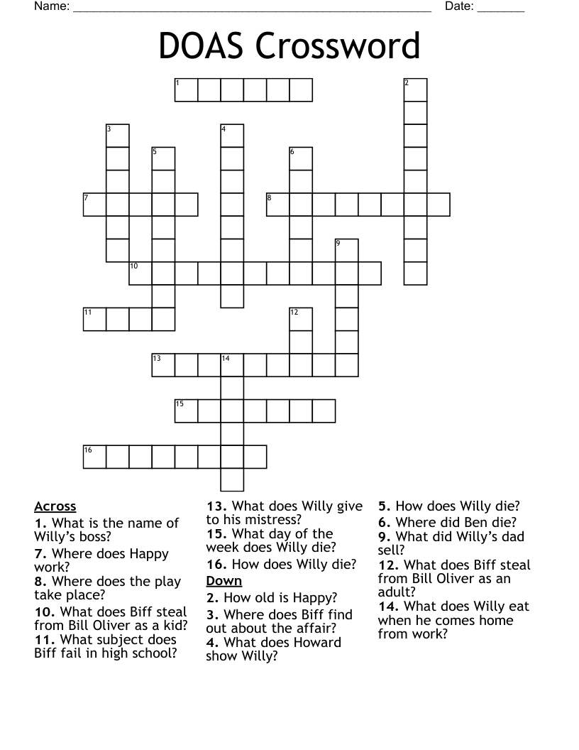 DOAS Crossword 