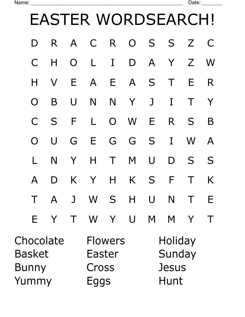 EASTER WORDSEARCH!