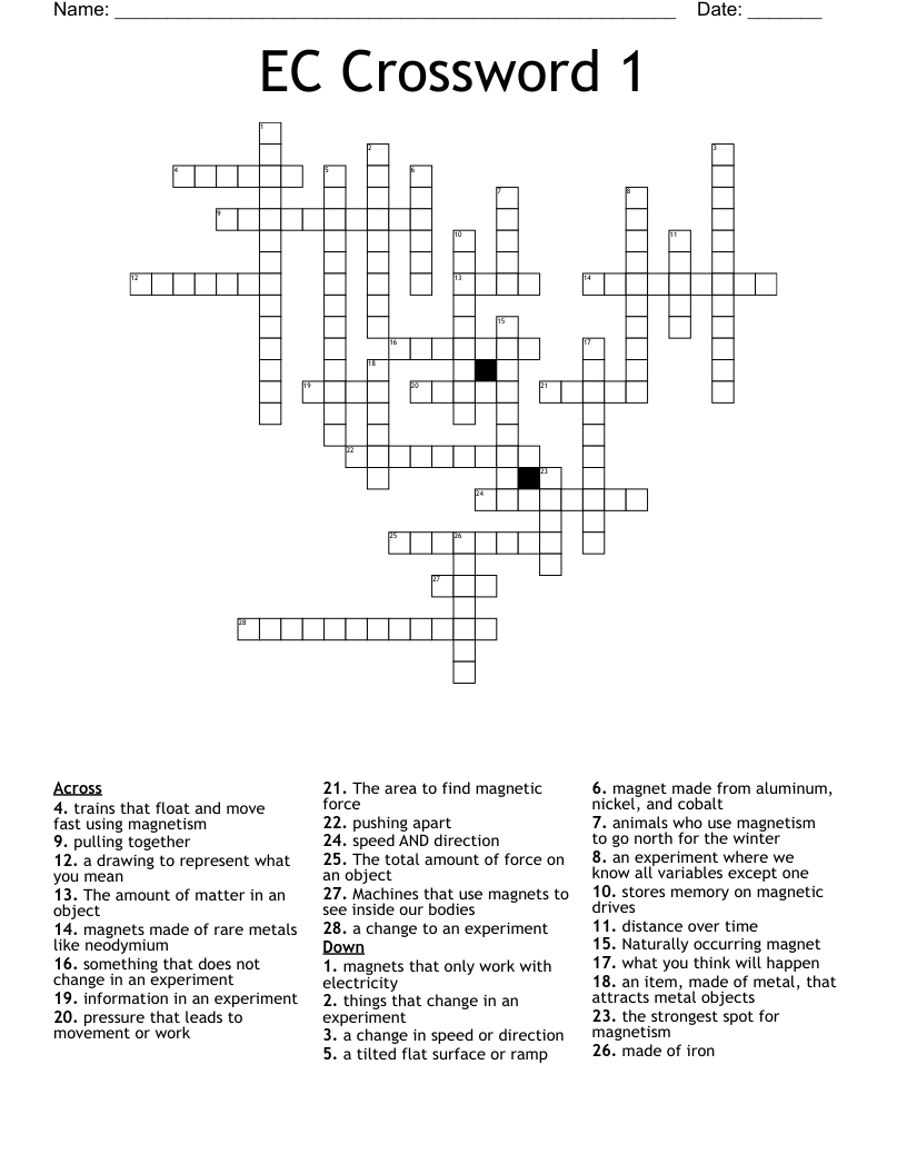 EC Crossword 1