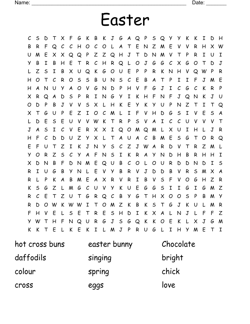 Easter Word Search