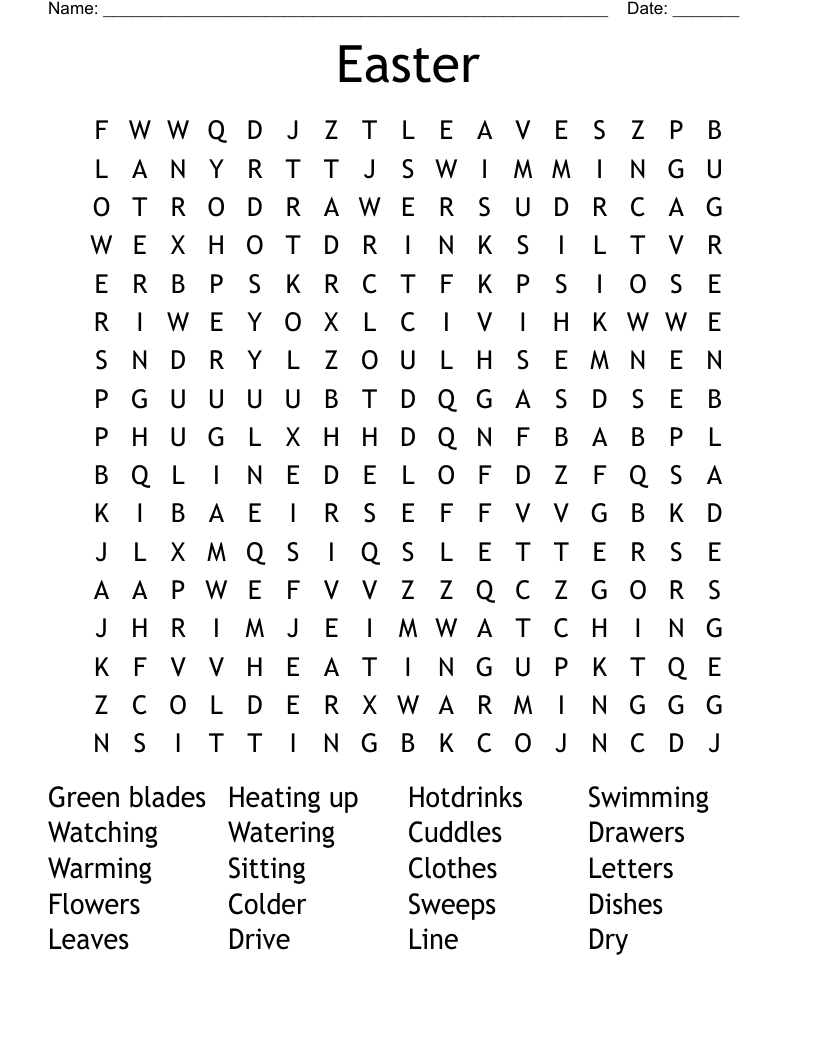Easter Word Search