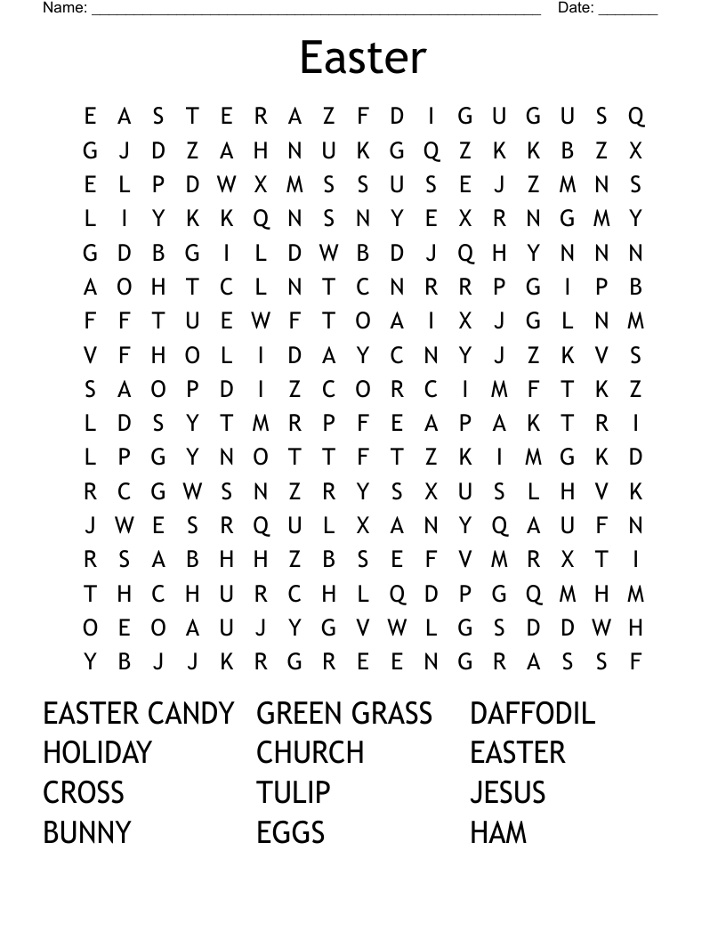 Easter Word Search