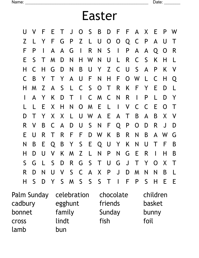 Easter Word Search