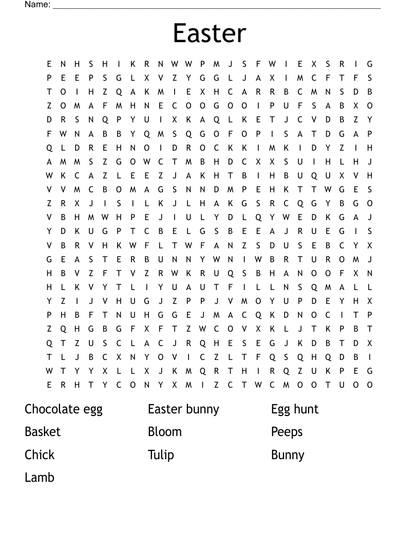 Easter  Word Search