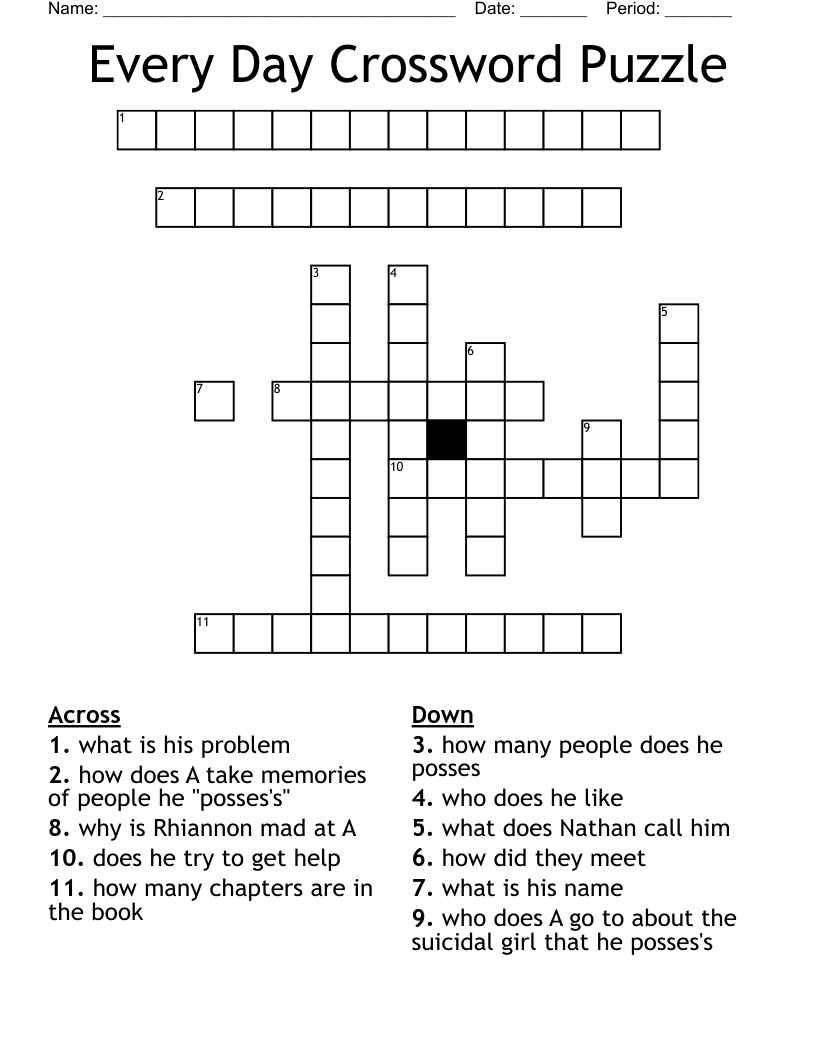 Every Day Crossword Puzzle