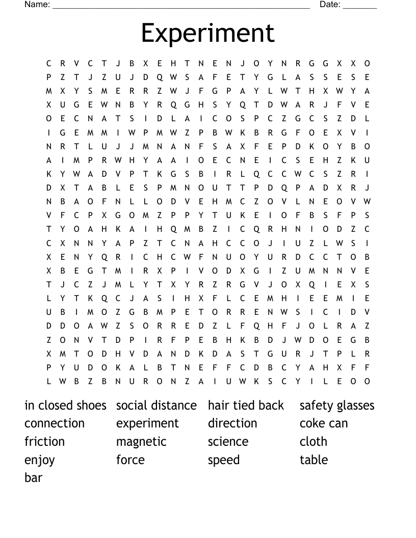 Experiment Word Search
