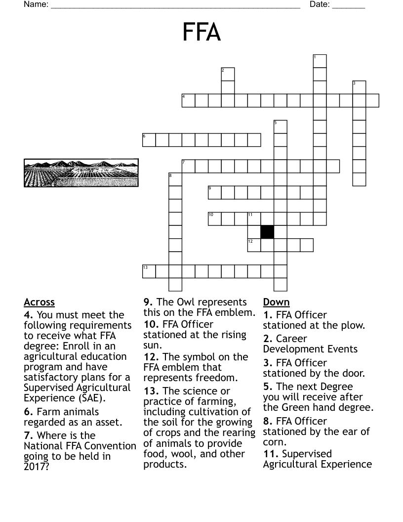 Ffa Symbols Crossword Puzzle Answer Key Terrie Moody s Crossword Puzzles