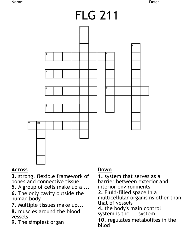 FLG 211 Crossword