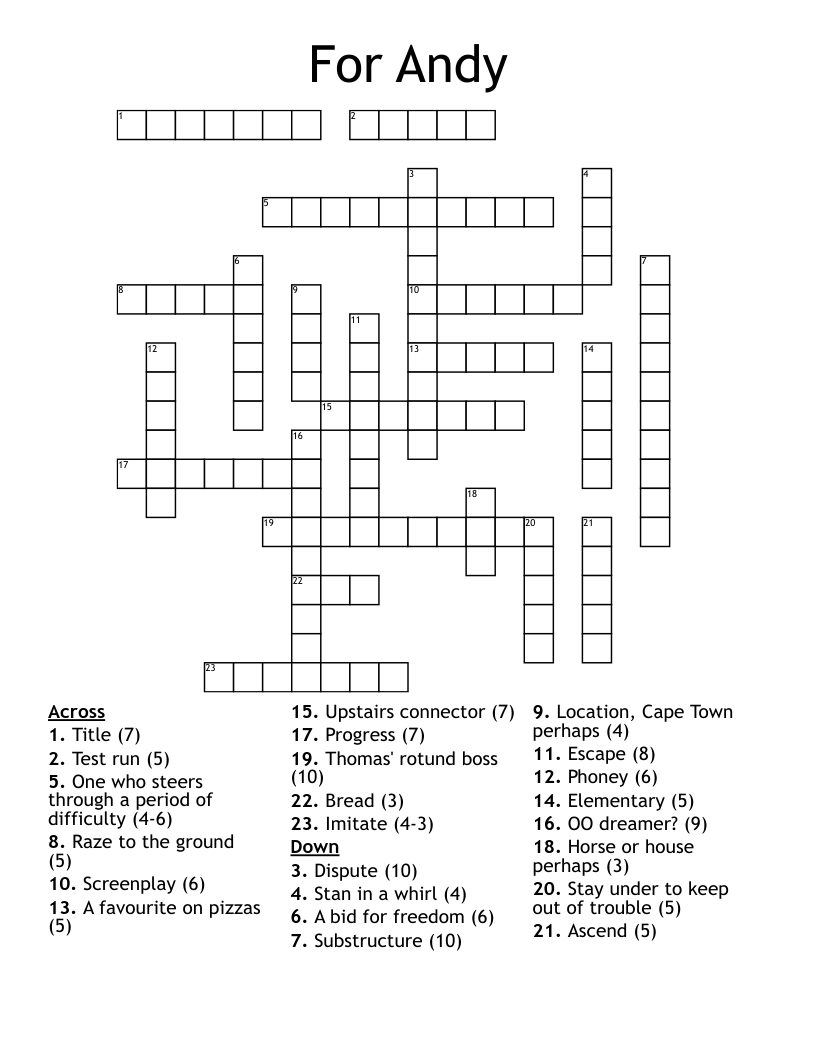 for-andy-crossword-wordmint