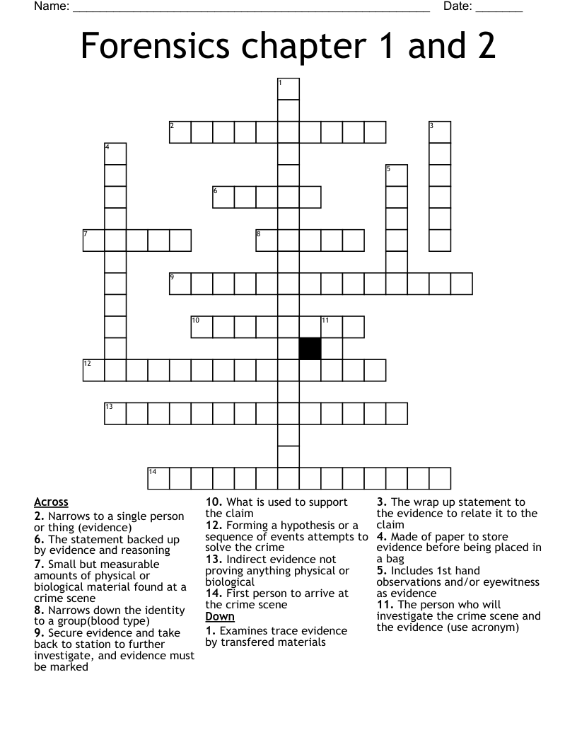 Forensic Science Crossword Puzzle Answers Farberware3piecepolycuttingboardset