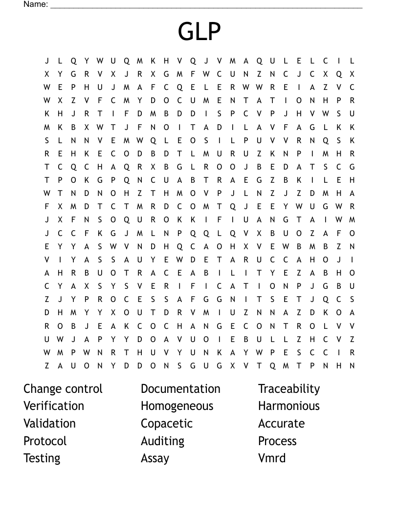 GLP Word Search