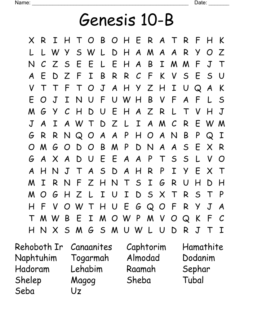 Genesis 10-B