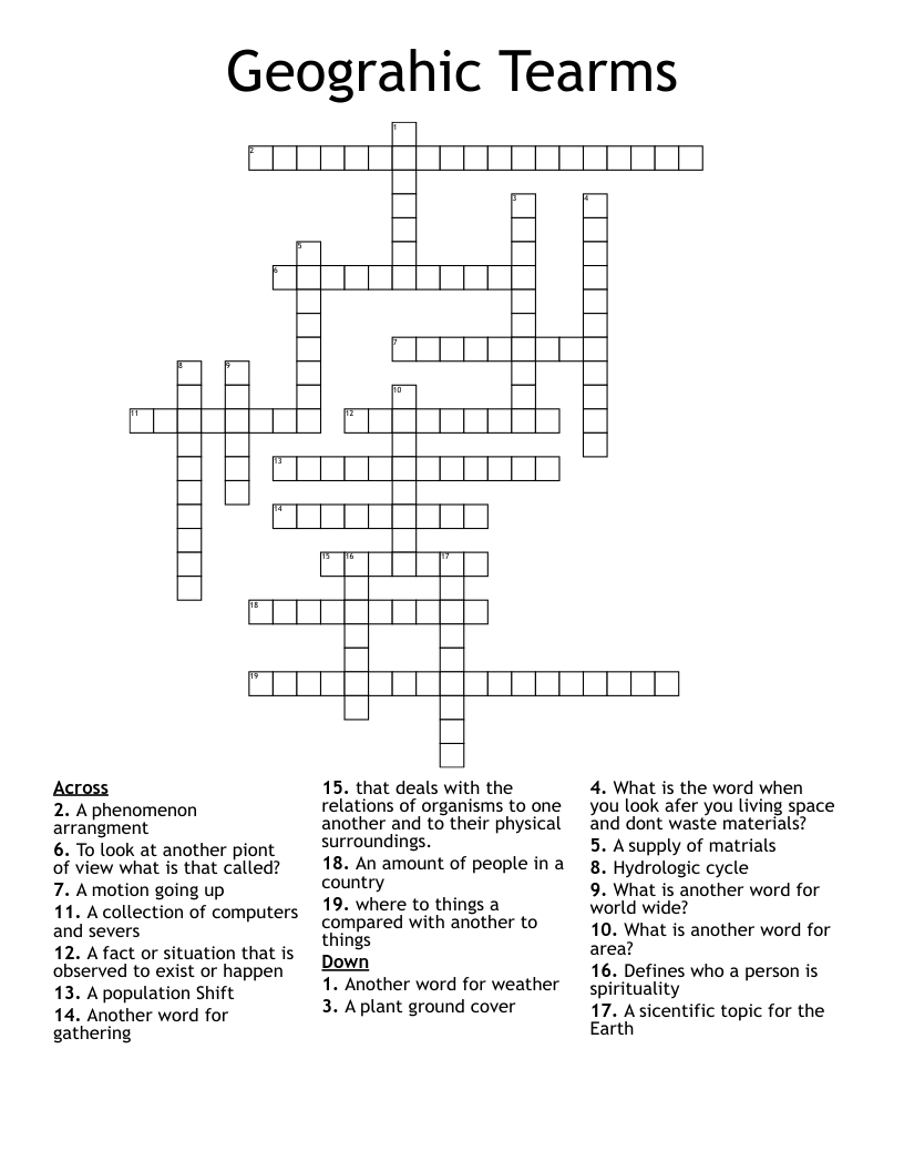 Geograhic Tearms Crossword WordMint geograhic-tearms-crossword-wordmint