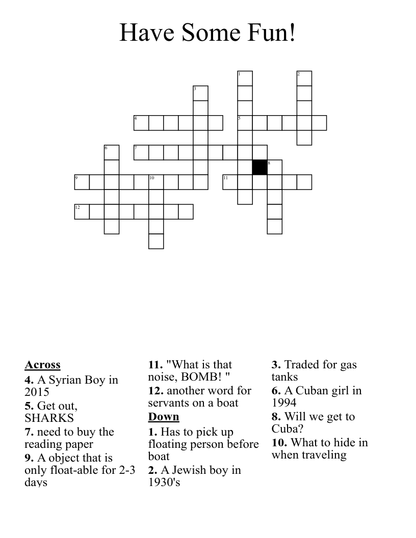 Have Some Fun! Crossword