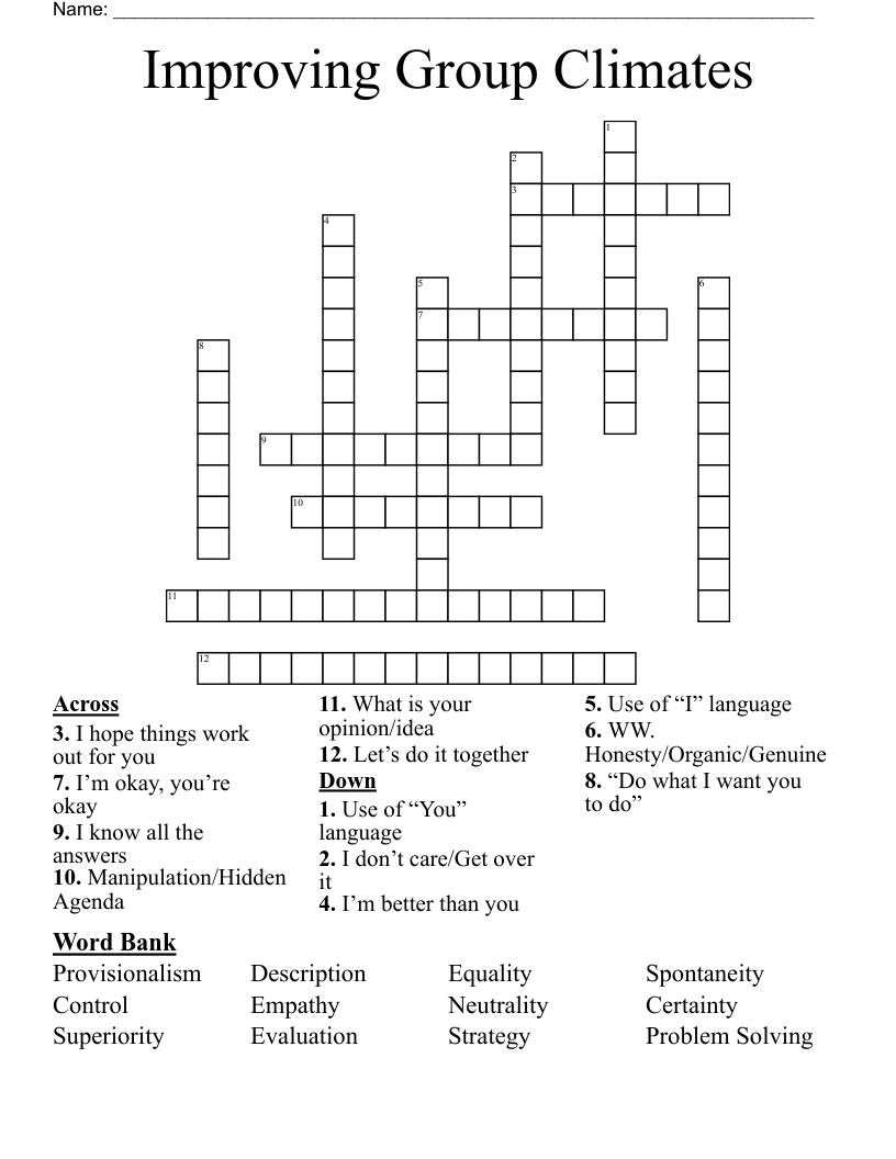 Improving Group Climates